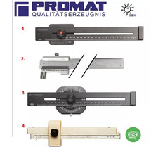 PROMAT/TW Streichmaß 200,250 od.300mm mit flachem Schieber oberflächengehärtetet
