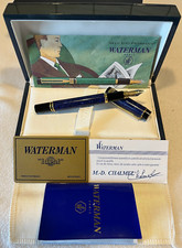 Waterman Füller Le Man 100 Patrician Full Set Lapis Blau/ Marmoriert 18K Feder