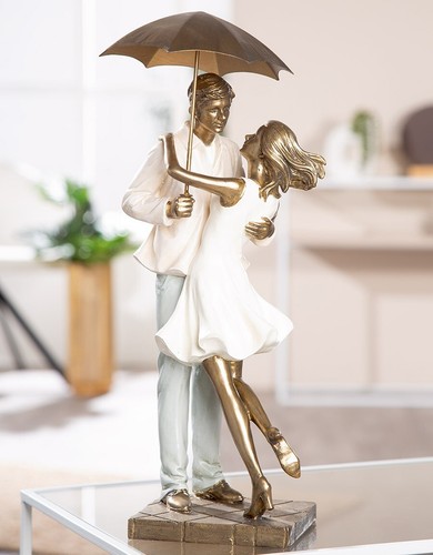 Gilde skulptur paar mit - gilde, schirm