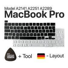 Ersatztaste MacBook Pro (2019-2020) A2141 A2251 A2289 Taste Scharnier DE-Layout
