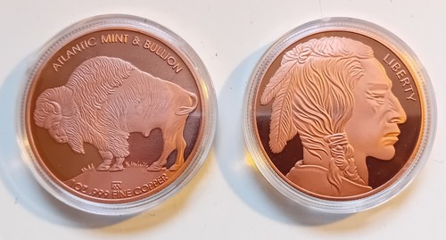 Kupfermünze 1oz 999 - , .999