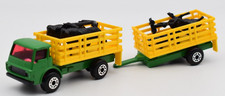 Matchbox Doppelpack TP 103 #71 Dodge Cattle Truck & Trailer grün. Macau Base