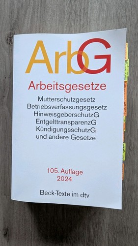 Arbg arbeitsgesetze 105 - arbg,