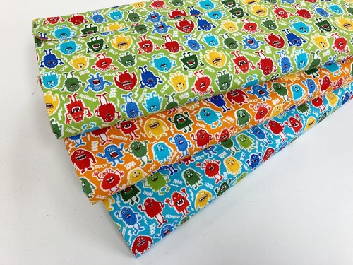 Monster stoff quilten - monster,