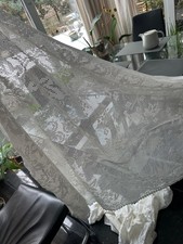 Alte Gardinen  creme weiß