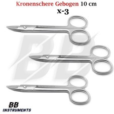 „Kronenschere gebogen 10 cm – Dentalchirurgie Instrument aus Edelstahl – X-3 Pro