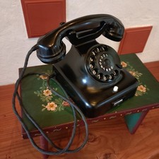 Tischtelefon Bakelit-W48 Post schwarz Firma Reiner Superzustand