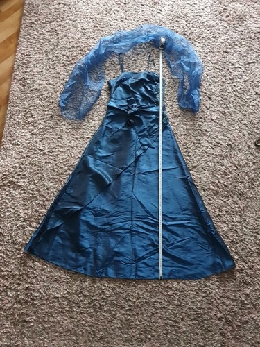 Ballkleid blau mit - ballkleid,