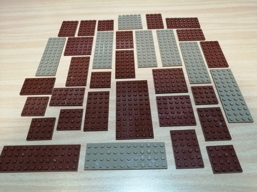 Lego konvolut platten braun - platten,