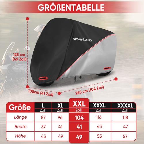 Xxxl motorroller abdeckung - l-xxxl,