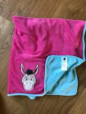 Dormina Babykuscheldecke Nicki rosa/mint mit Eselmotiv Neu