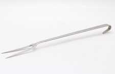 Rösle Fleischgabel Gabel aus Edelstahl mit Haken Vintage alt Länge 33,5 cm