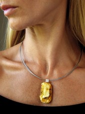 Bernstein Anhänger GELB