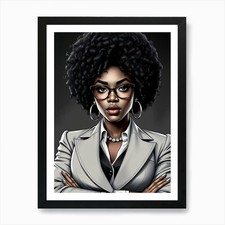 Afroamerikanerin Kunstdruck