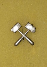 DDR Bergbau Uniform Effekten Kragenspiegel KVP