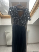 Damen Kleid Abiye Blau Mit