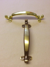 STOSSGRIFF Messing Stangengriff Haustür Griff EDEL Messinggriff gerade