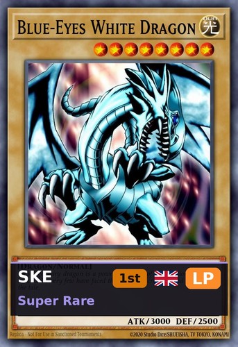 Blue eyes white dragon - white,