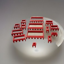 Lego 60er Jahre Fenster Konvolut, alle Scheiben intakt