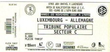 Ticket - Luxemburg U21 v