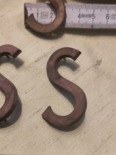 Vintage Alte Kupfer Buchstaben