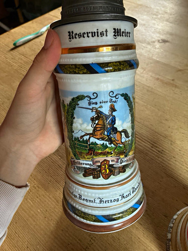 Reservist bierkrug mit - bierkrug,