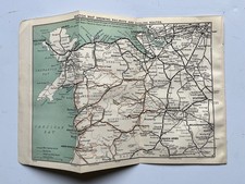 Antike Karte von Nordwales