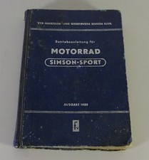 Betriebsanleitung / Handbuch Simson AWO 425 Sport 14PS Stand 1958