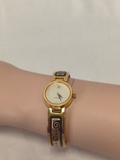 Vintage Michaela Frey Wien Damenuhr | Emaille Bangle | 80er / 90er Jahre