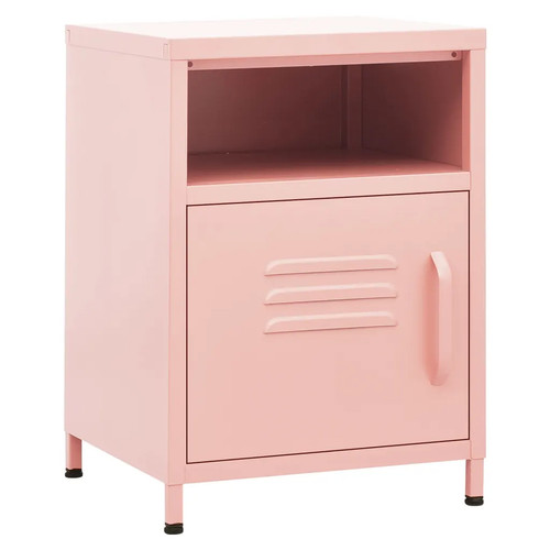 Nachttisch rosa 35x35x51 - nachttisch,
