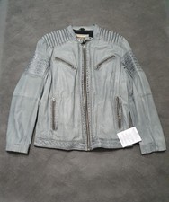 PUNCHBALL Lederjacke grau/anthrazit Gr. 52 / neuwertig / ungetragen