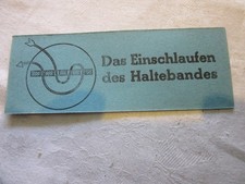 Anleitung: Einschlaufen Halteband Maskenbrille + 2 Ersatzbänder 2. WK original