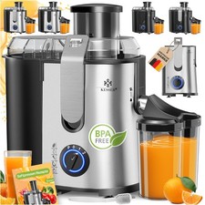 KESSER® Entsafter Saftpresse Edelstahl 1100W 85mm Presse Obstpresse Saft Juicer