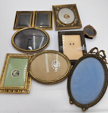 Konvolut Bronze Bilderrahmen 4x Oval und 4x Rechteckig