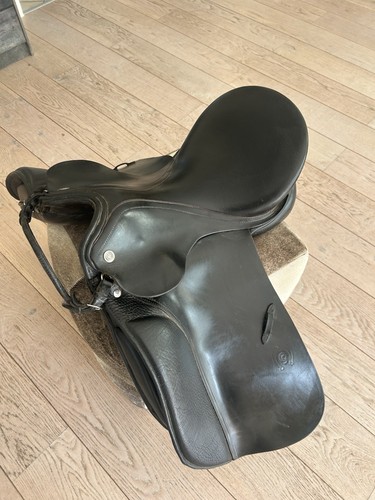 Sattel leder dressur schwarz - sattel,