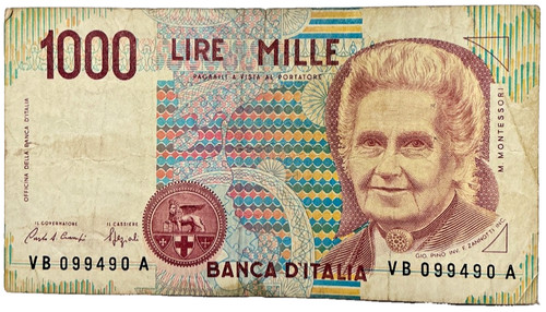 Italien banknote geldschein - italien,