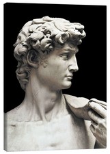 Leinwandbild Marmorstatue des