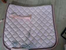 Dressur Schabracke rosa mit Kordel Covalliero mit Strass