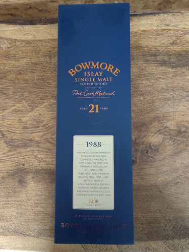 Bowmore port cask years - 21,