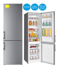 Wolkenstein Kühl-Gefrierkombination 262 L Silber Kühlschrank freistehend EEK: D