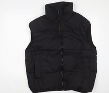 H&M Damen Weste Jacke schwarz