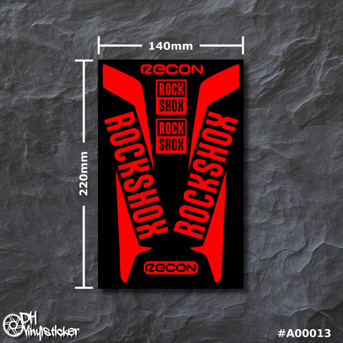 Rockshox recon stickersatz - recon,