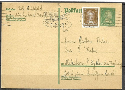 1927 ganzsachenpostk p 170 - ganzsachenpostk.,