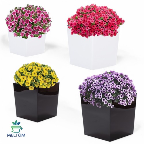 Blumenkübel hochglanz eckig - blumenkübel,