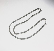 Sterlingsilber Kette 925 Panzerkette 65 cm 5 mm