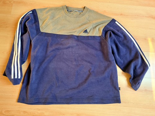 Adidas logo pullover blau - logo,