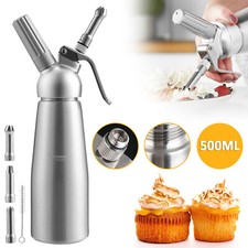 500ml Sahnespender Sahnesyphon Profi Schlagsahnebereiter Aluminium Sahnesprüher