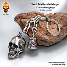 Skull Schlüsselanhänger Biker Motorrad Harley Helm Handschuhe Stiefel Totenkopf