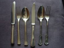 Besteck Silber 2 Personen Vintage 6-teilig exclusiv Löffel Gabel Messer 350 Gram