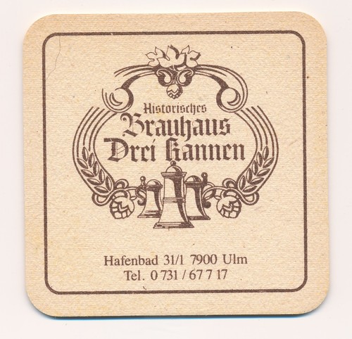 Bierdeckel ulm brauhaus drei - -,